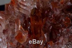 Rouge - Quartz - Cristal - Hematite - Cluster - Orange River Afrique Du Sud Rare Piece