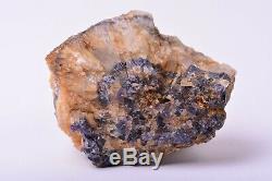 Rugueux Bleu John Fluorite Piece Naturel Cristal Minéral Roche Angleterre Adl724