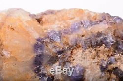 Rugueux Bleu John Fluorite Piece Naturel Cristal Minéral Roche Angleterre Adl917
