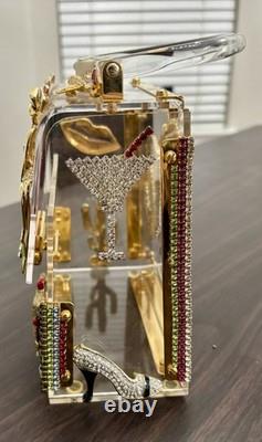 SAC EN ACRYLIQUE COLLECTIBLE VEGAS AVEC VRAI CRISTAL SWAROVSKI