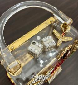 SAC EN ACRYLIQUE COLLECTIBLE VEGAS AVEC VRAI CRISTAL SWAROVSKI