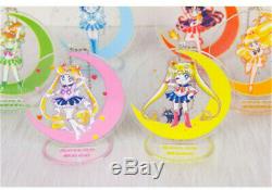 Sailor Moon Debout Acrylique Porte Keychain Mignon De Cristal 13 Pièces Set