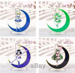 Sailor Moon Titulaire Acrylique Porte-clé Cristal De Bande Dessinée Mignonne Cristal 13 Pièces Ensemble