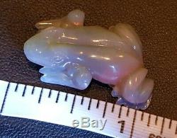 Sculpture Frog Opal. 18,5 Crête De Foudre Its Australian Naturelle. Grande Pièce