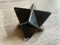 Shungite Merkaba, 2.5 Diagonal Polished Shungite Star / Pierres, Protection Emf