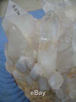 Spécimen D'affichage De Points En Cristal Naturel Au Quartz Blanc, Grande Pièce, 55 Lb 14