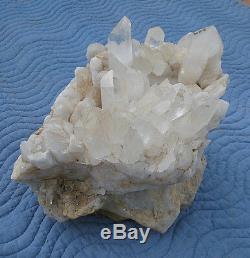 Spécimen D'affichage De Points En Cristal Naturel Au Quartz Blanc, Grande Pièce, 55 Lb 14
