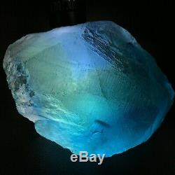Spécimen Minéral Cristallin En Cristal De Fluorite Vert Bleu D4 900g