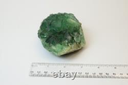 Spécimen de fluorite octaédrique verte de 1,5 lb cristal naturel