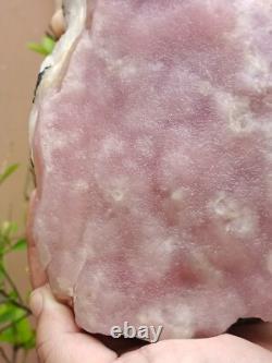 Spécimen minéral massif en aragonite rose naturelle brute de 4 kg rare