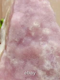 Spécimen minéral massif en aragonite rose naturelle brute de 4 kg rare