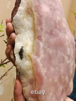Spécimen minéral massif en aragonite rose naturelle brute de 4 kg rare