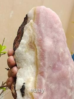 Spécimen minéral massif en aragonite rose naturelle brute de 4 kg rare
