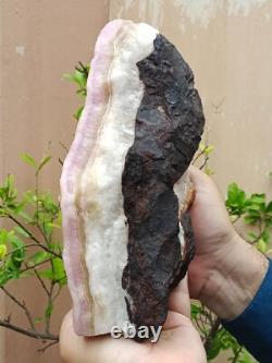 Spécimen minéral massif en aragonite rose naturelle brute de 4 kg rare