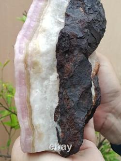 Spécimen minéral massif en aragonite rose naturelle brute de 4 kg rare