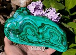 Superbe Chrysocolle - Malachite Minéral Naturel, Pièce Polie de 3lbs 14oz