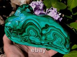 Superbe Chrysocolle - Malachite Minéral Naturel, Pièce Polie de 3lbs 14oz