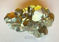 Superbe formation cristalline de pyrite de fer, pièce d'exposition excellente, 812g