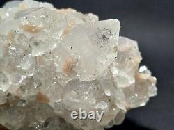 Superbe morceau de spécimen minéral naturel d'apophyllite stilbite cristalline J10