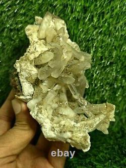 Superbe morceau supérieur de spécimen de pierre minérale de cristal fantôme de quartz himalayen 1573