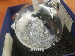 Swarovski Christmas Ball Ornament 2015 Limited Crystal Retired Piece