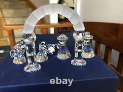 Swarovski Cristal Figurine Nativité Set 6 Pièces Toutes Les Boîtes Originales