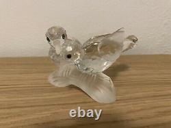 Swarovski Crystal 1989 Pièce Annuelle Scs Amour Turtle Doves, Great Condition