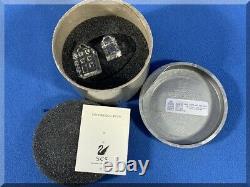 Swarovski Crystal 7474 Silver City Buildings Collection W Arbres Mib 10 Pièces