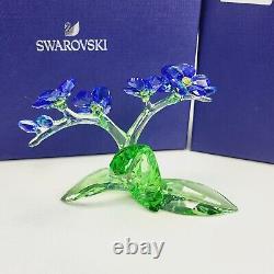 Swarovski Paradise Fleurs Oubliez-moi Pas Bleu 5374947 Menthe En Boîte Superbe Pièce