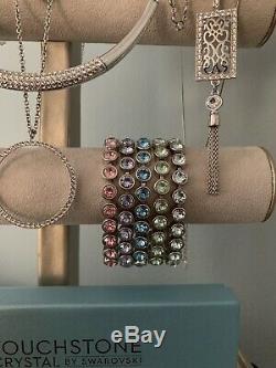Swarovski Pièces Multiples Jewelry- Cristal Pierre De Touche, Rare Bracelets De Glace