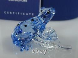 Swarovski Scs Blue Dart Frog 2009 Événement Pièce Mib #955439