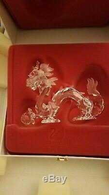Swarovsky Cristal Figurine Dragon 1997 Pièce Limitée. Boîte D'origine Inclus