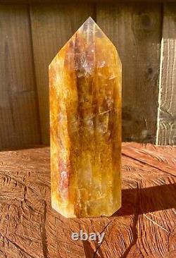 Tour XL de Cristal Golden Healer de Haute Qualité, Pièce Déclaration 21cm 1574g