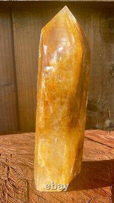 Tour XL de Cristal Golden Healer de Haute Qualité, Pièce Déclaration 21cm 1574g