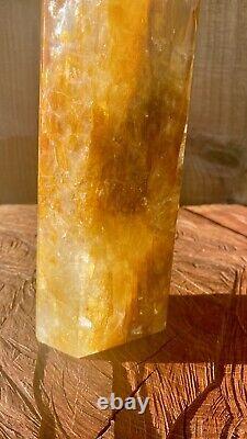 Tour XL de Cristal Golden Healer de Haute Qualité, Pièce Déclaration 21cm 1574g