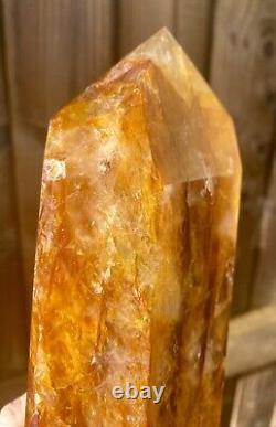 Tour XL de Cristal Golden Healer de Haute Qualité, Pièce Déclaration 21cm 1574g