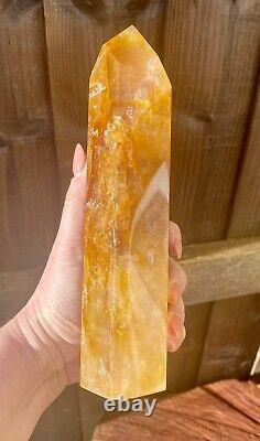 Tour XL de Cristal Golden Healer de Haute Qualité, Pièce Déclaration 21cm 1574g