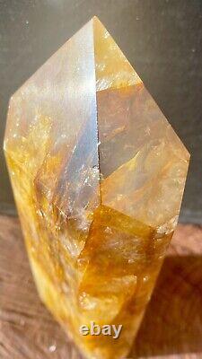 Tour XL de Cristal Golden Healer de Haute Qualité, Pièce Déclaration 21cm 1574g