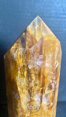 Tour XL de Cristal Golden Healer de Haute Qualité, Pièce Déclaration 21cm 1574g