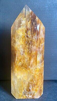 Tour XL de Cristal Golden Healer de Haute Qualité, Pièce Déclaration 21cm 1574g