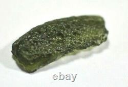 Très Rare Genuine Piece De Moldavite Naturel 1,82 Gms 2,6 X 1,0 CM Tektite #y