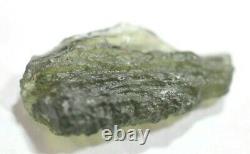 Très Rare Genuine Piece De Moldavite Naturel 3,41 Gm 2,9 X 1,9 CM Tektite #12