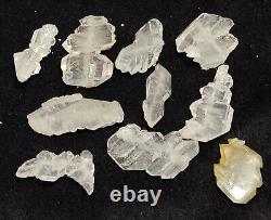 Un incroyable lot de cristaux de quartz Faden 10 pièces