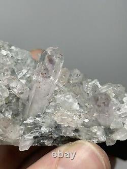 Vente En Gros 6 Pièces Brandberg Améthyste Goboboseb Mountain Quartz Mineral Flat