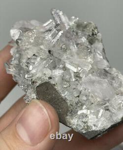Vente En Gros 6 Pièces Brandberg Améthyste Goboboseb Mountain Quartz Mineral Flat
