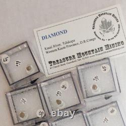 Vente En Gros Flat 10pièces Real Uncut Diamond Crystals À1.3ct Congo @$50 À Vendre