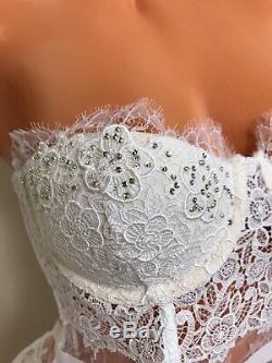 Victorias Secret Designer Collection Bridal 3 Pièces En Cristal Brodé 36c L