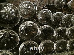 Vintage 1930's European Stemware Crystal Set 46 Pièces