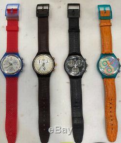 Vintage Swatch Chrono Collection Montre De 13 Pièces