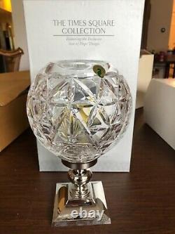 Waterford Cristal Times Square Star Of Hope 2000 Ouragan 2 Pièce Lampe Bougie